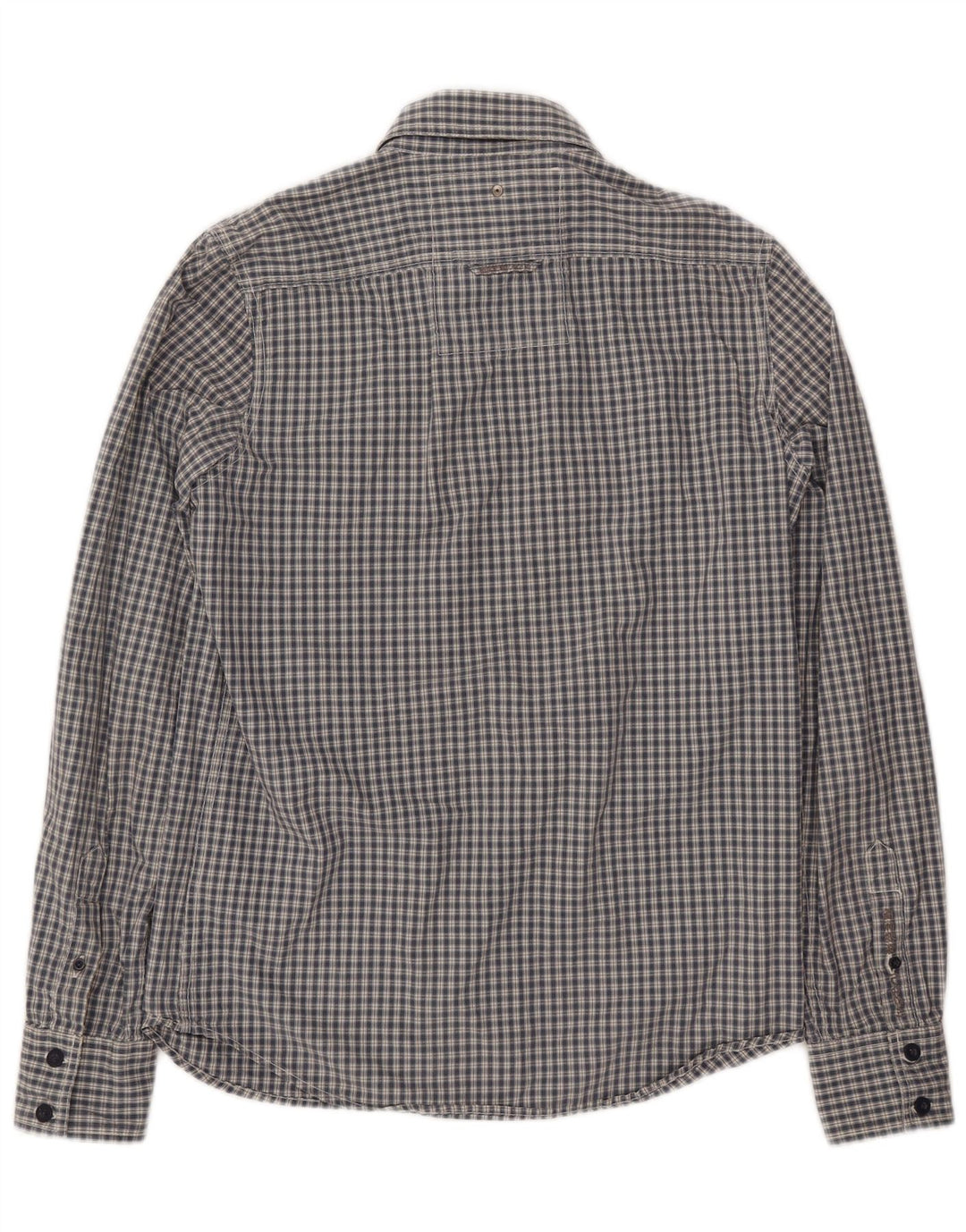 Camicia da uomo Superdry in cotone a quadri grandi blu