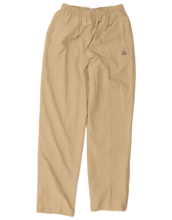 Pantaloni chino dritti da donna Ellesse UK 12 Medium W24 L29 Poliestere beige