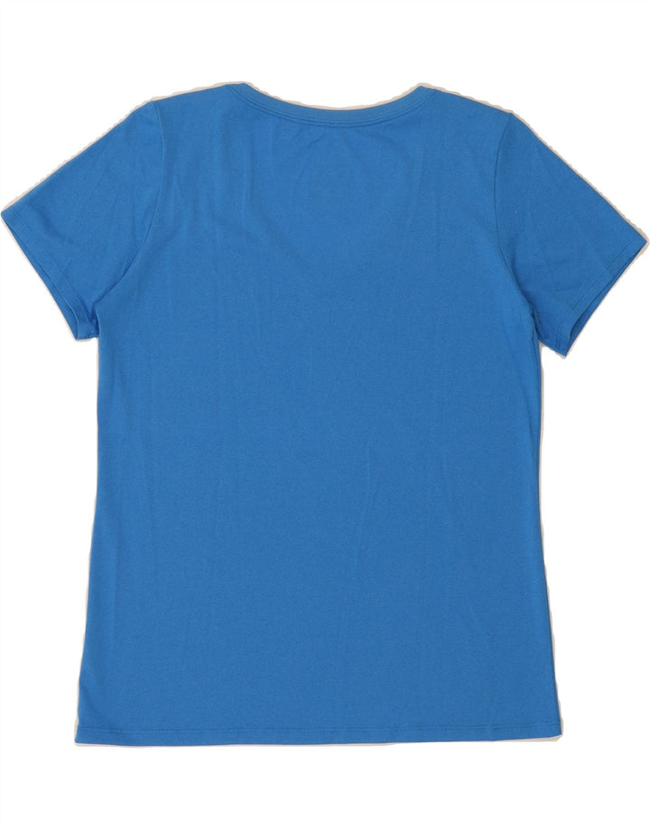 NIKE Womens Athletic Cut T-Shirt Top UK 16 Large Blue Vintage Nike and Second-Hand Nike from Messina Hembry 