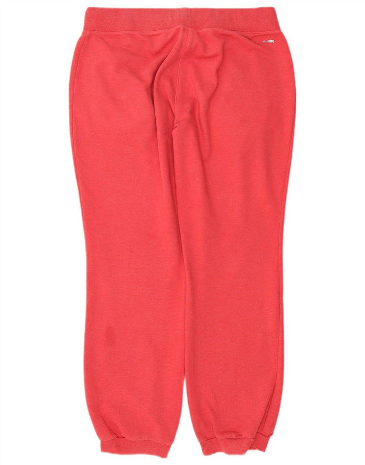 Pantaloni da tuta da donna ADIDAS Climalite Joggers UK 16/18 Large Rosso