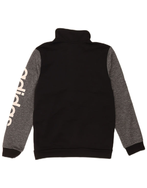 Giacca da ginnastica grafica da ragazzo Adidas 11-12 anni Colorblock nera