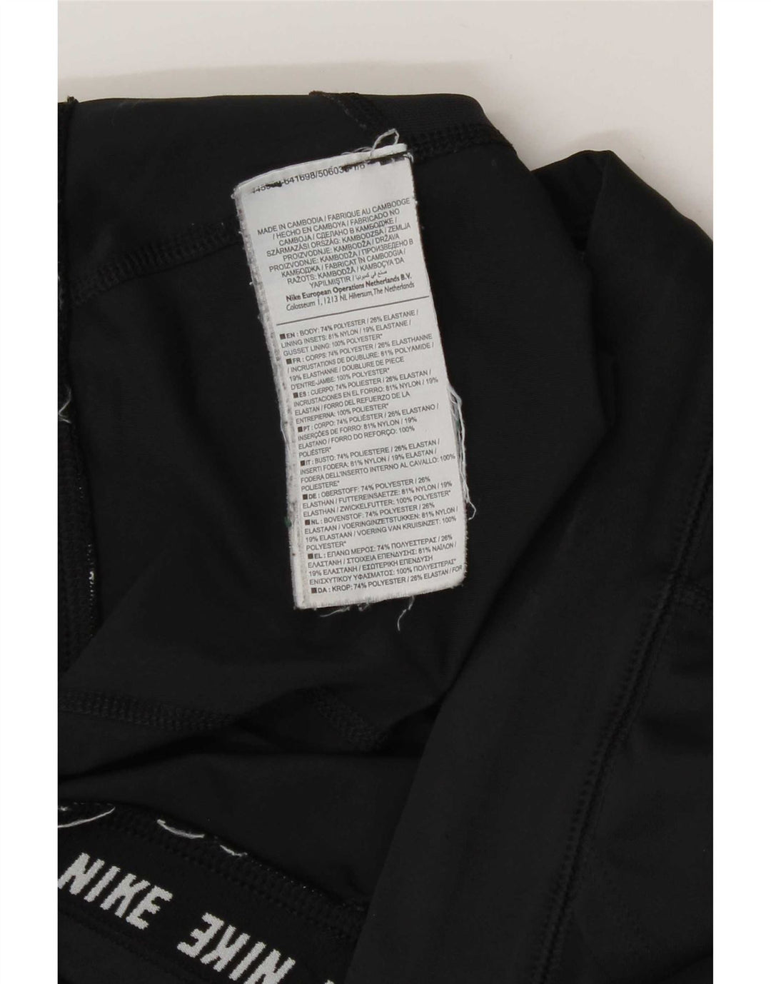 Leggings Nike Dri Fit Crop da donna UK 12 medio nero poliestere