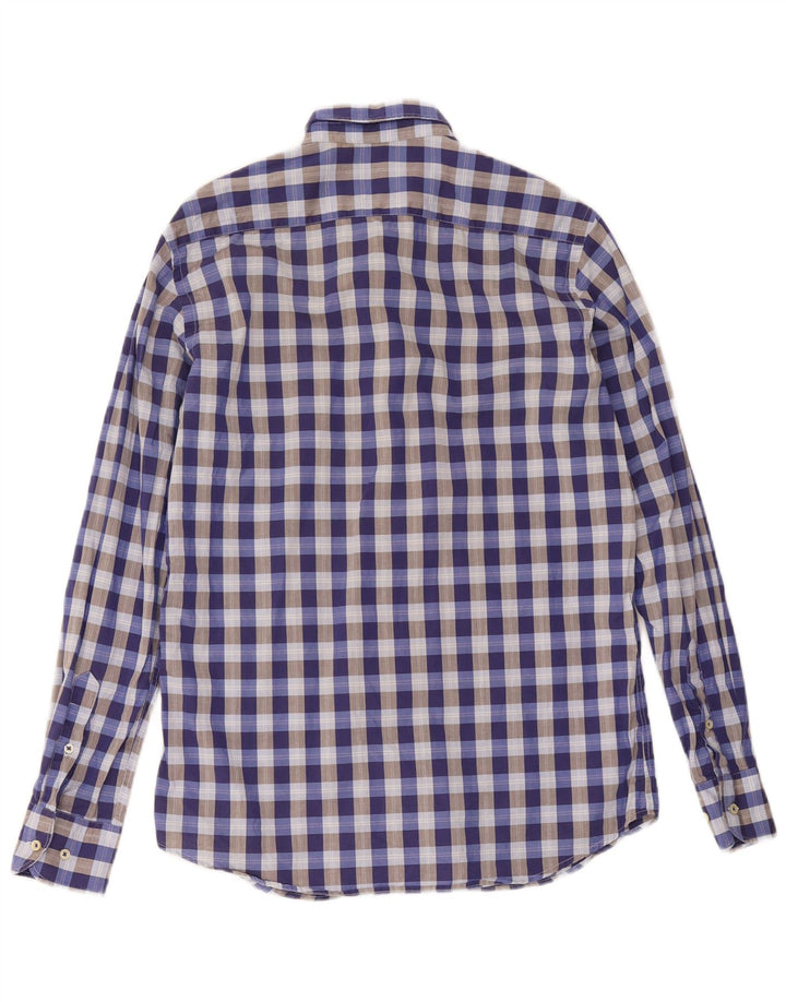 Camicia casual da uomo Massimo Dutti a quadretti blu medio