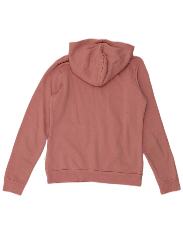 Felpa con cappuccio grafica da donna Puma UK 10 piccola in cotone rosa