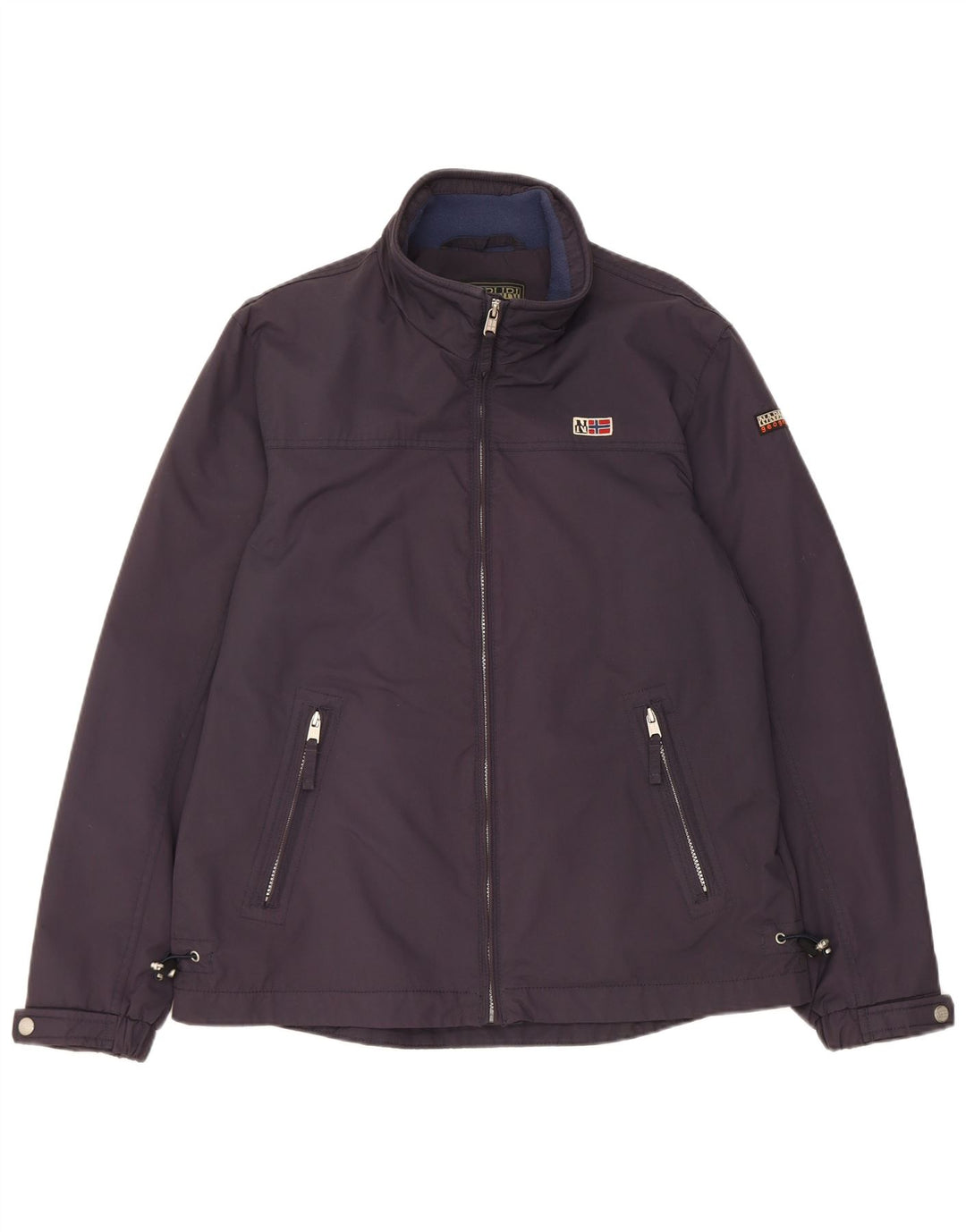 Giacca antipioggia da uomo Geographic Napapijri UK 40 Large blu navy in poliammide