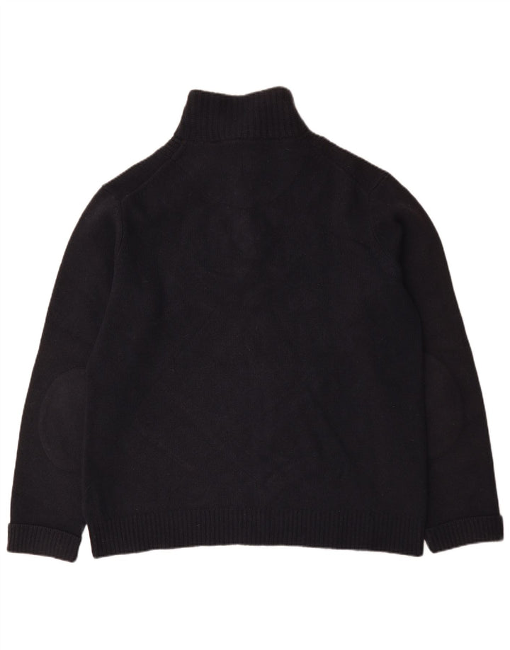 Timberland Maglione da uomo con collo a bottoni 2XL Lana d'agnello blu navy