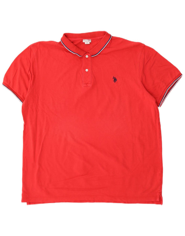 Polo Assn. Camicia da uomo 3XL in cotone rosso