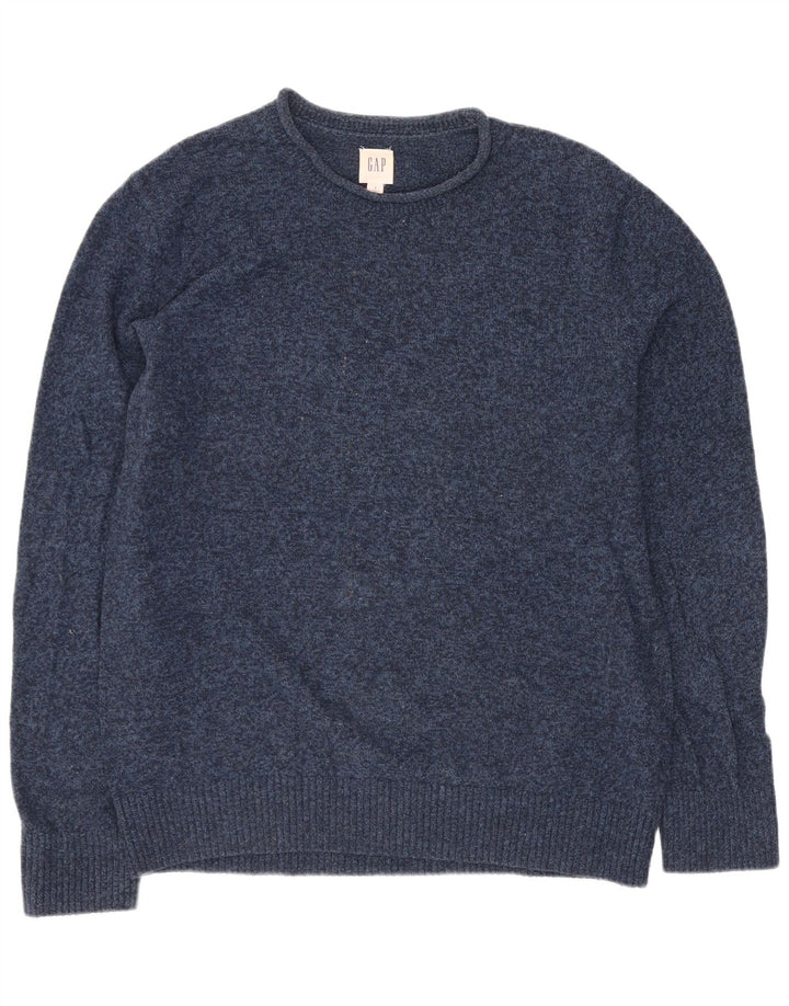 Gap Maglione da uomo con scollo a barca in cotone blu navy medio