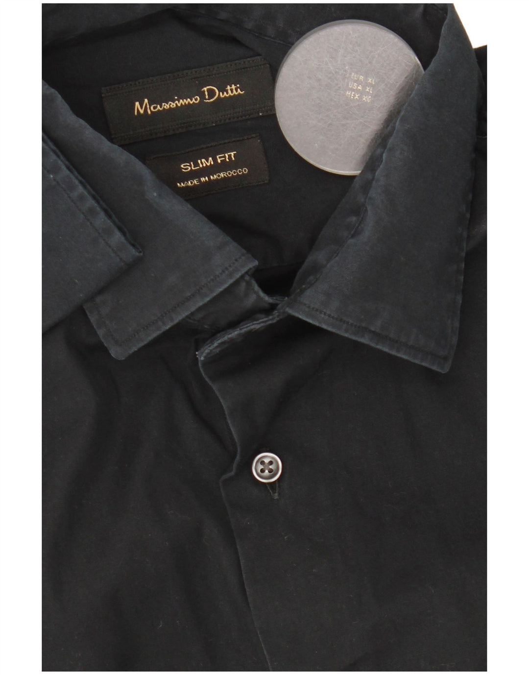 Camicia slim fit da uomo Massimo Dutti XL nera