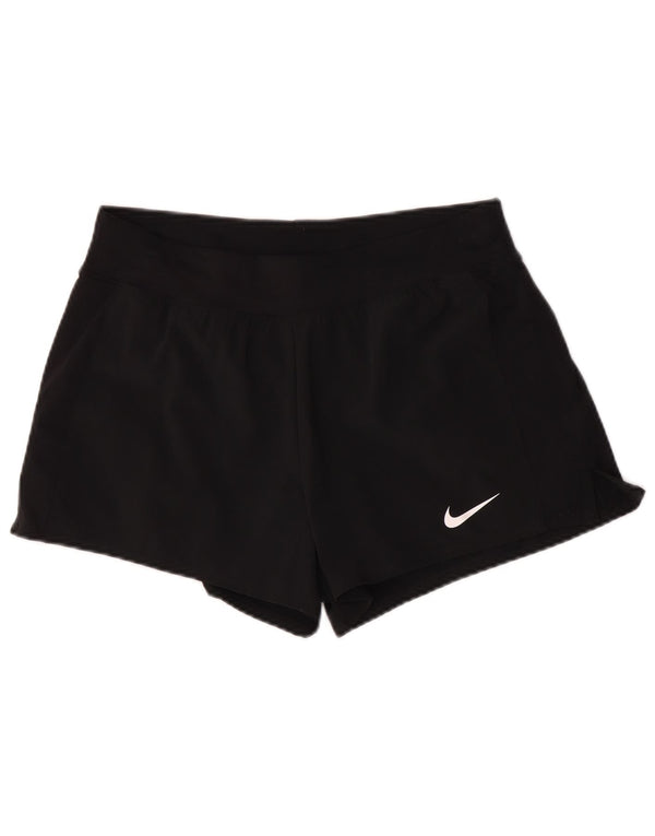 Pantaloncini sportivi Nike da donna Dri Fit UK 12 medio nero poliestere