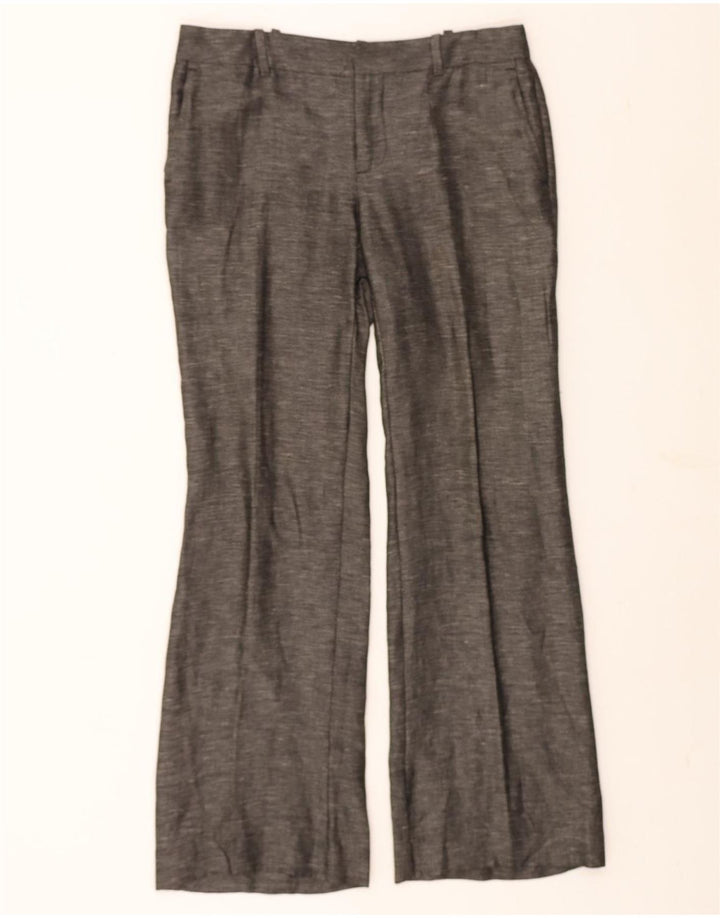 ZARA Womens Bootcut Casual Trousers EU 38 Medium W30 L30 Grey Linen Vintage Zara and Second-Hand Zara from Messina Hembry 