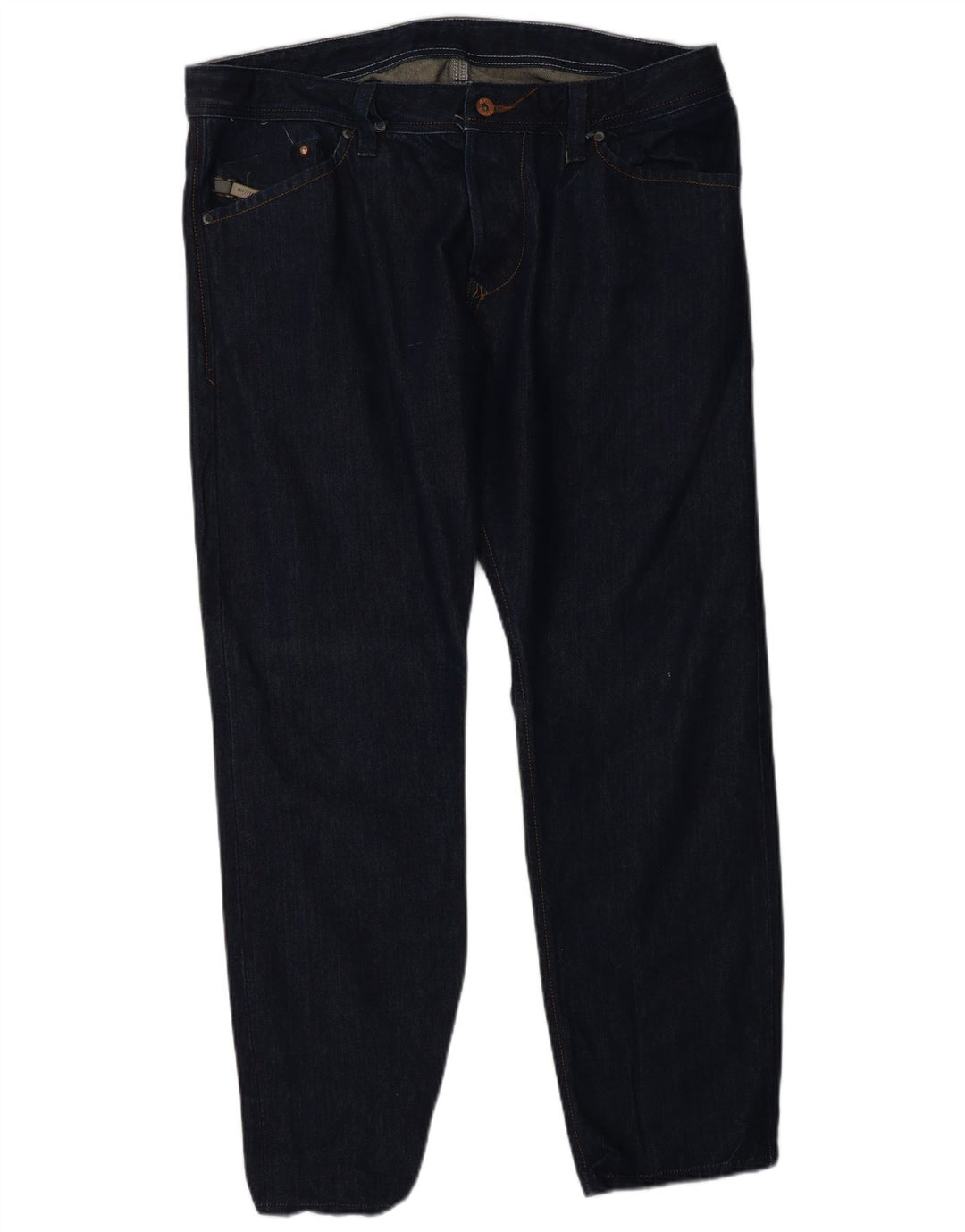 Jeans dritti da uomo DIESEL W34 L28 cotone blu navy