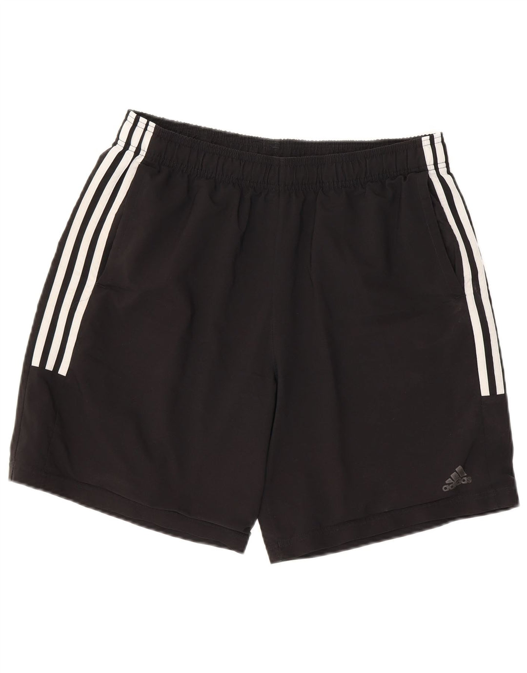 Pantaloncini sportivi da uomo Adidas grandi in poliestere nero