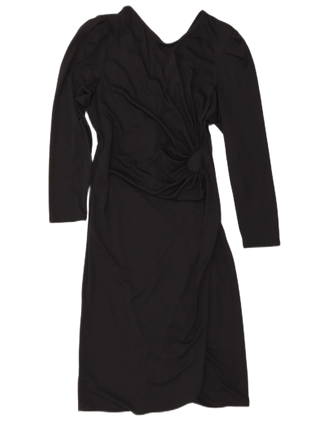 Abito tubino vintage da donna IT 42 medio nero in poliestere