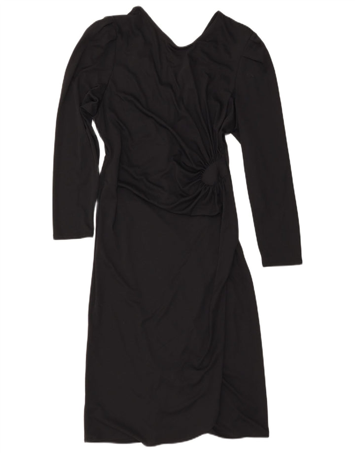 Abito tubino vintage da donna IT 42 medio nero in poliestere