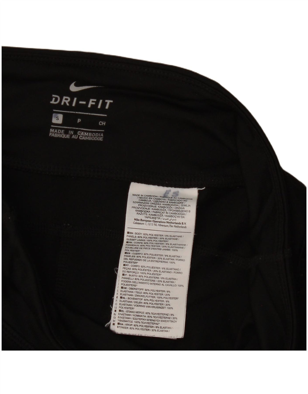 Leggings Nike Dri Fit da donna UK 8 Small Nero Poliestere