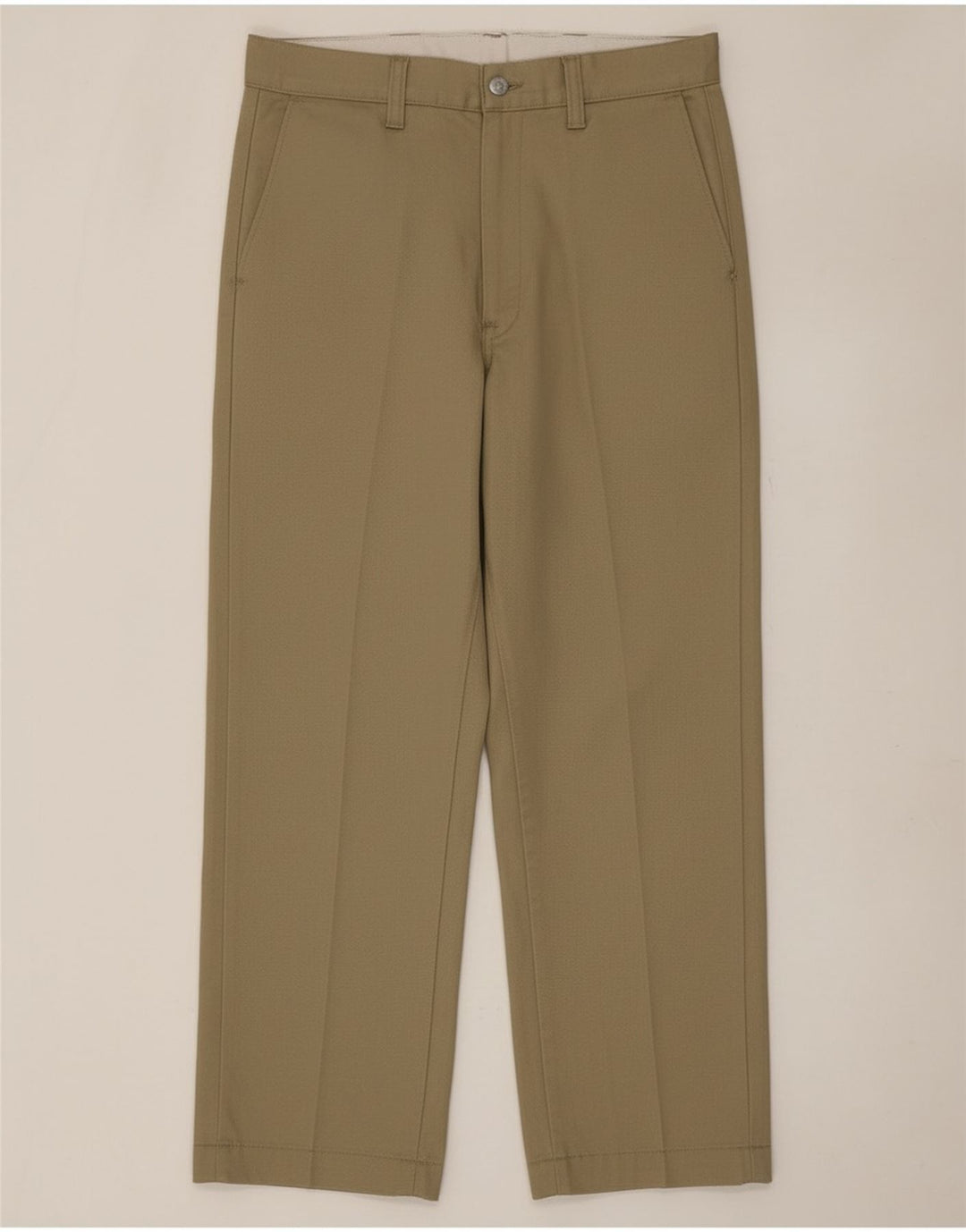 Pantaloni chino dritti da uomo Dickies W34 L30 poliestere kaki