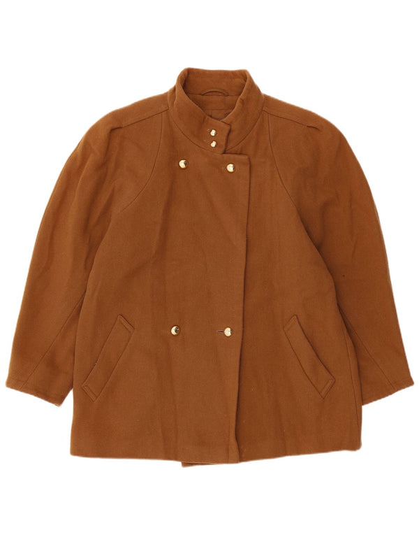 Giacca doppiopetto da donna St Michael UK 14 Large Beige Lana