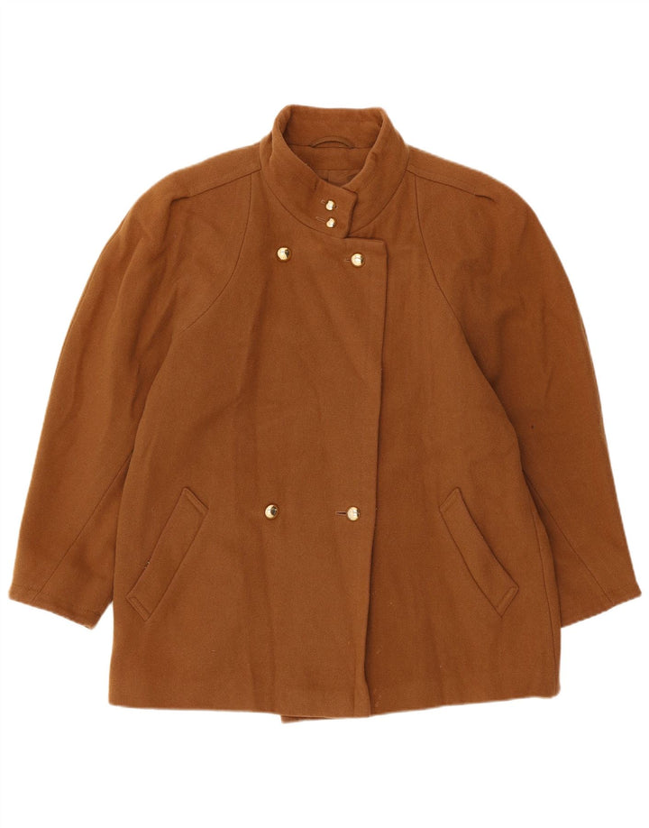 Giacca doppiopetto da donna St Michael UK 14 Large Beige Lana