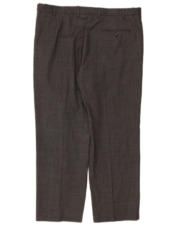 Pantaloni da abito dritti Performance da uomo Marks & Spencer W38 L29 Grigi