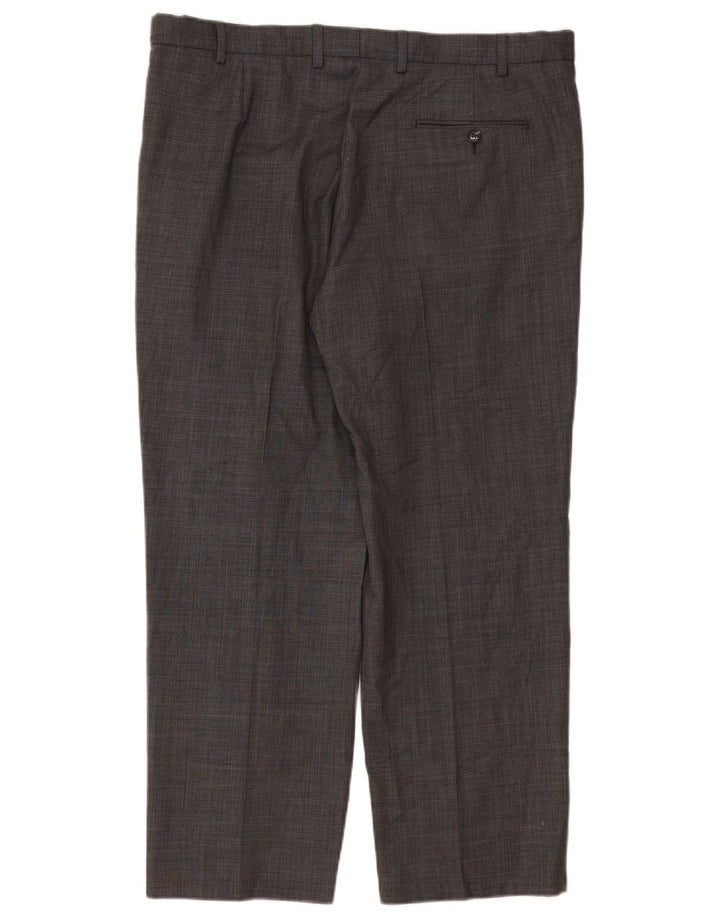 Pantaloni da abito dritti Performance da uomo Marks & Spencer W38 L29 Grigi