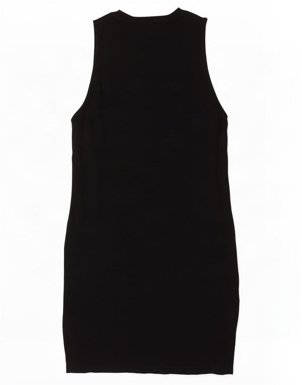Abito aderente senza maniche da donna Ellesse UK 14 grande cotone nero