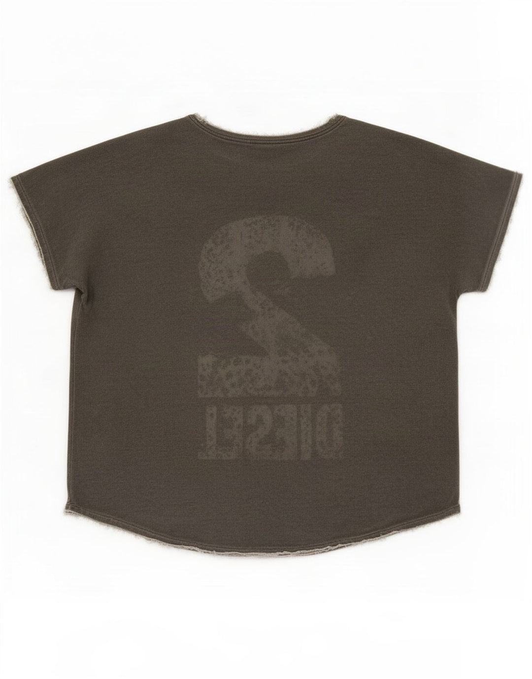 Diesel T-shirt grafica oversize da donna Top UK 10 Small Rayon grigio