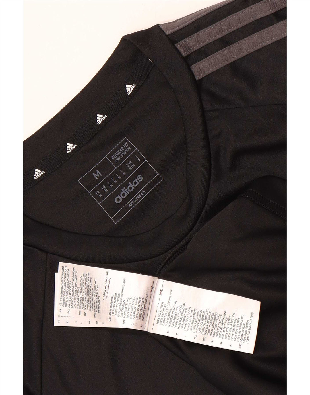 T-shirt Adidas Aeroready Regular Fit da uomo, media, in poliestere nero