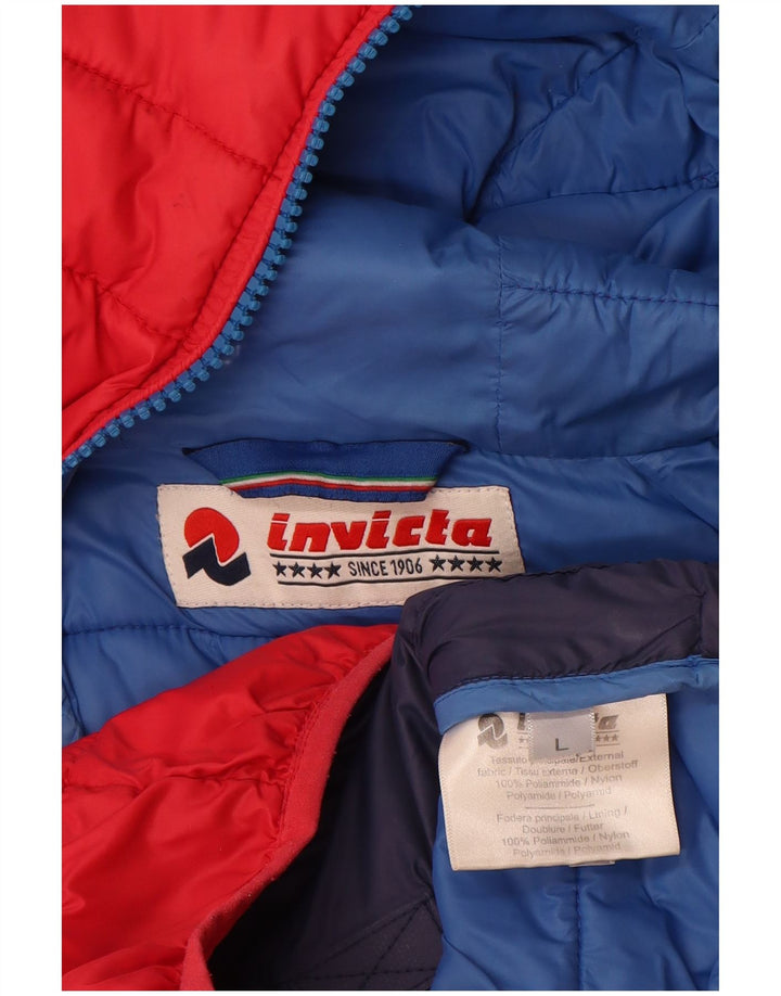 Giacca imbottita con cappuccio da donna Invicta UK 16 Large Rosso Poliammide