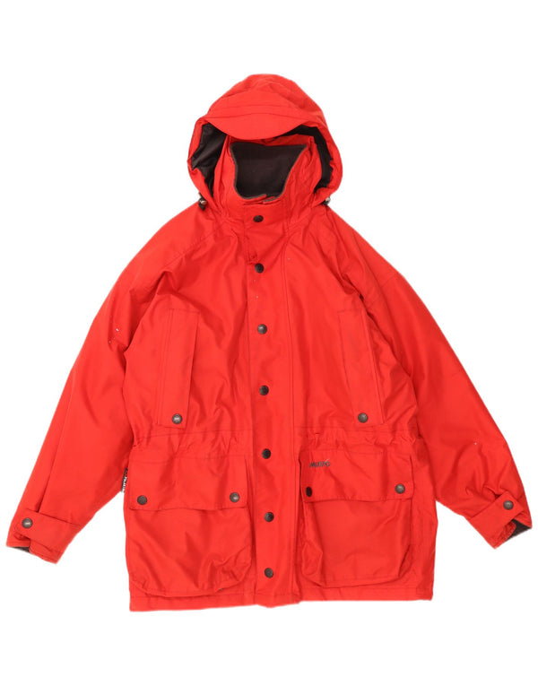 Giacca a vento con cappuccio da uomo Musto UK 36 Small Poliestere rosso