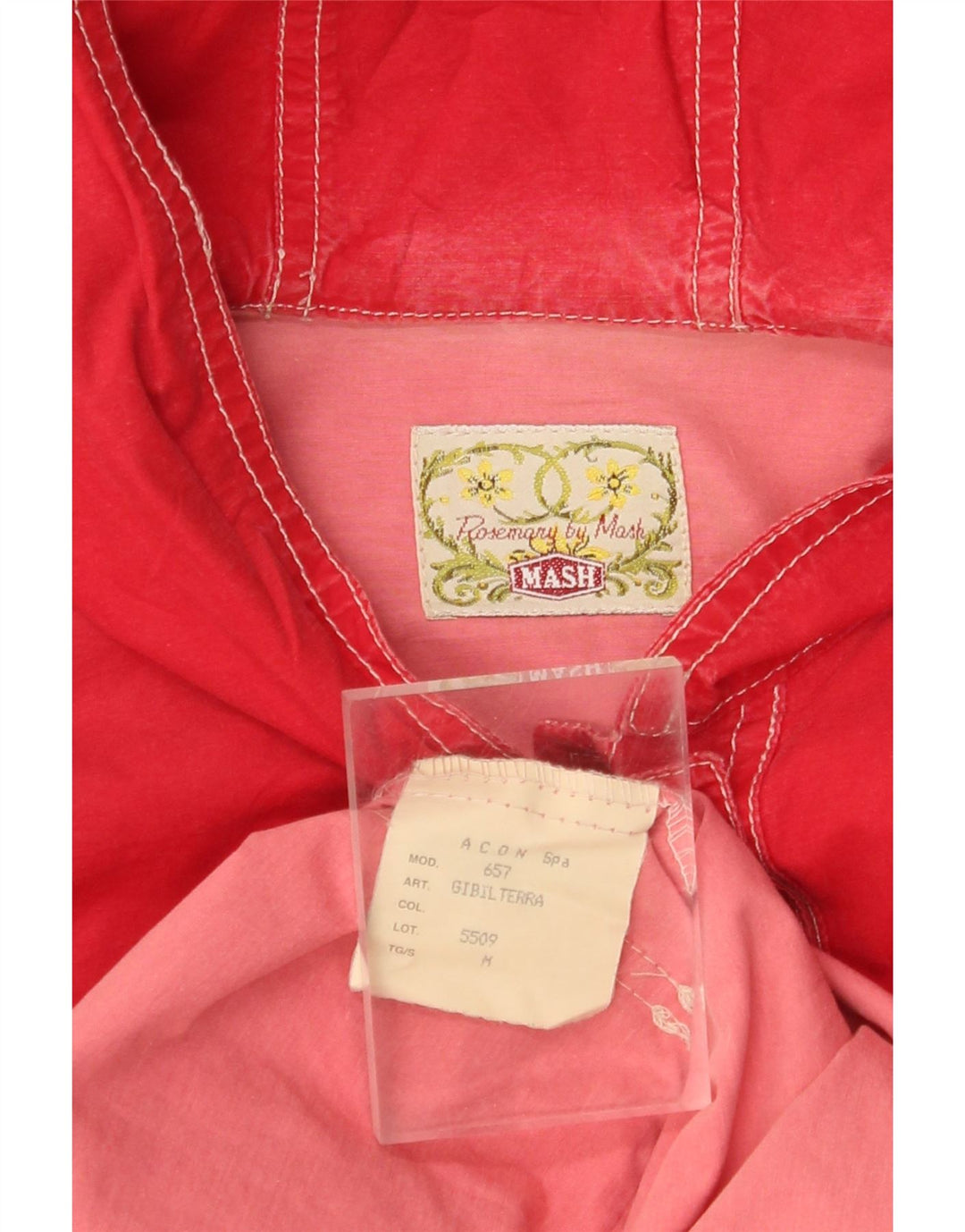 MASH Giacca da donna oversize con cappuccio UK 14 Cotone rosso medio