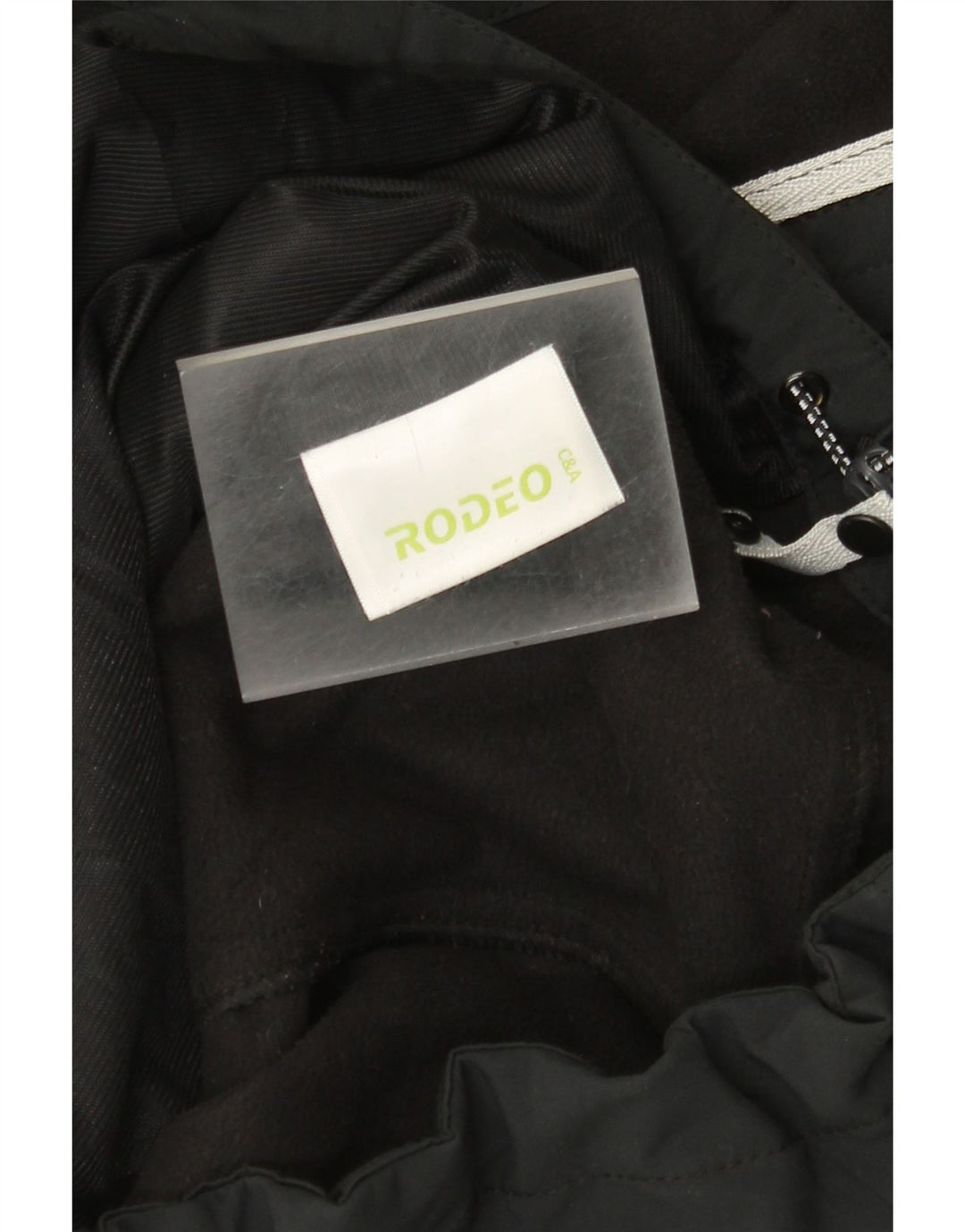 Giacca a vento con cappuccio da uomo Rodeo UK 42 XL poliestere nero
