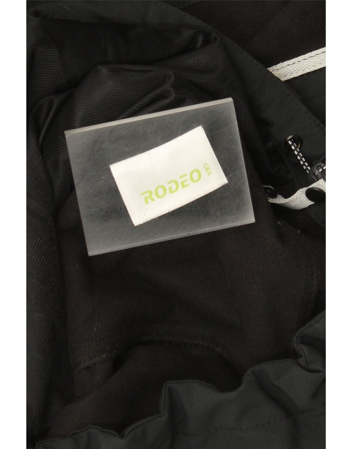 Giacca a vento con cappuccio da uomo Rodeo UK 42 XL poliestere nero