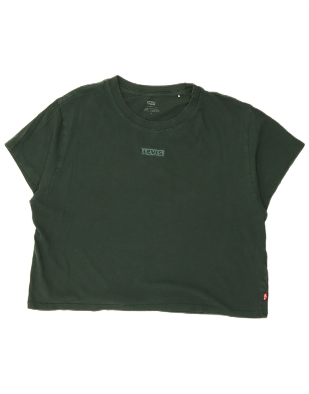 T-shirt corta da donna Levi's UK 14 verde medio