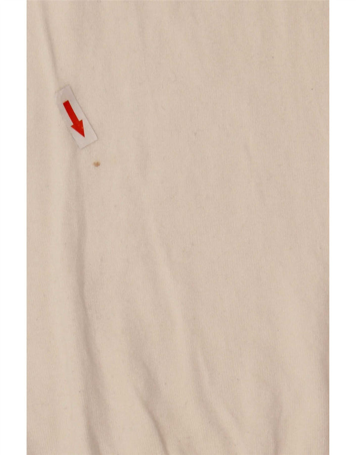 Maglione Zara da uomo girocollo in viscosa bianca media