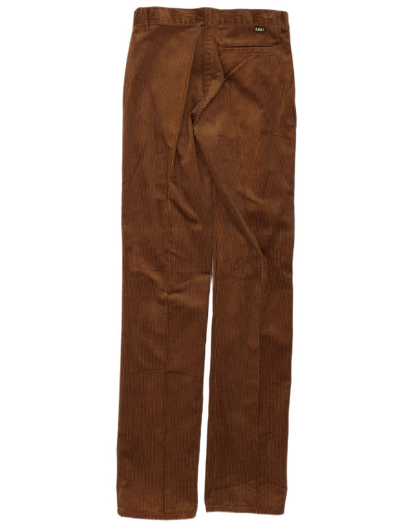 Pantaloni dritti da uomo in velluto a coste Lee W30 L36 in cotone marrone
