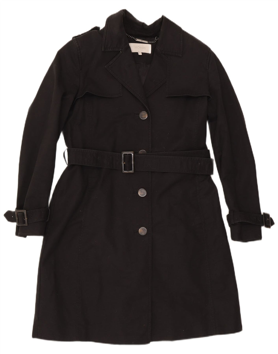 Trench da donna Hobbs UK 12 cotone nero medio
