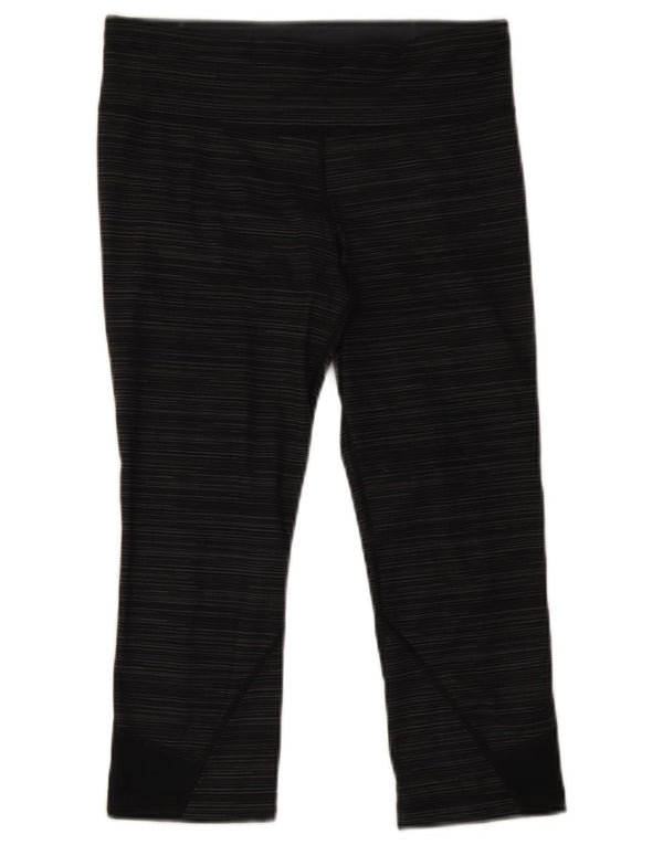 Leggings Capri da donna Under Armour UK 10 Piccolo poliestere a righe grigie