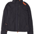 Giacca antipioggia da donna Superdry The Windcheater Graphic UK 12 medio blu navy