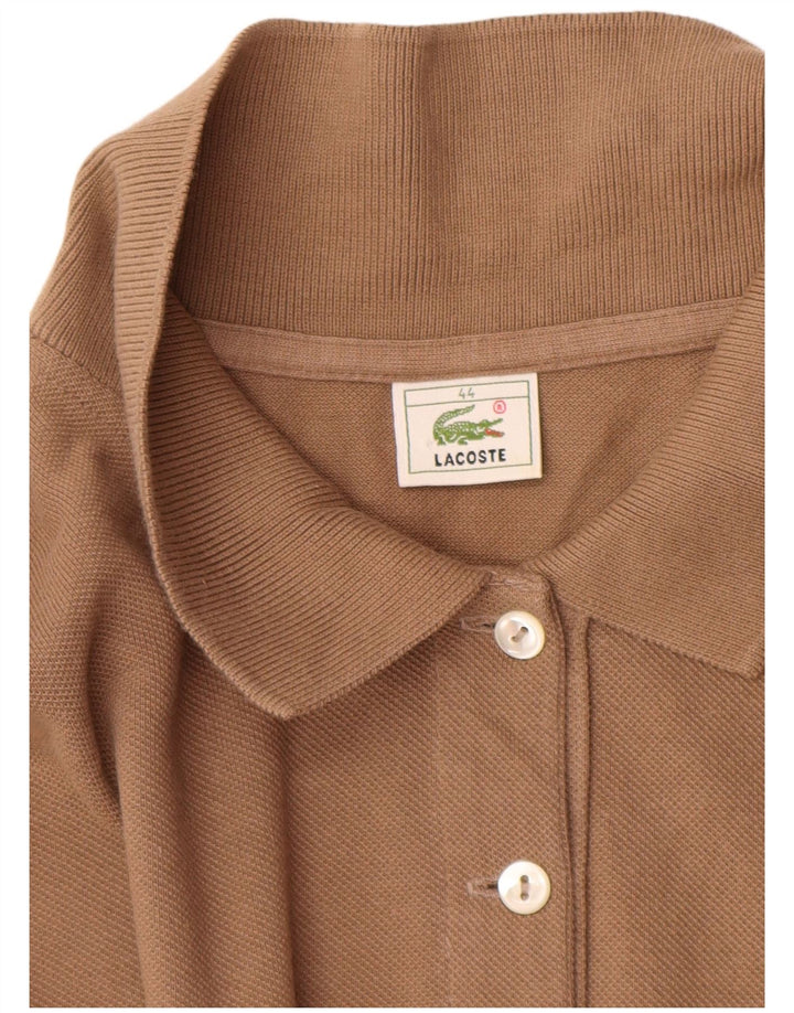 Polo da donna Lacoste taglia 44 grande in cotone marrone