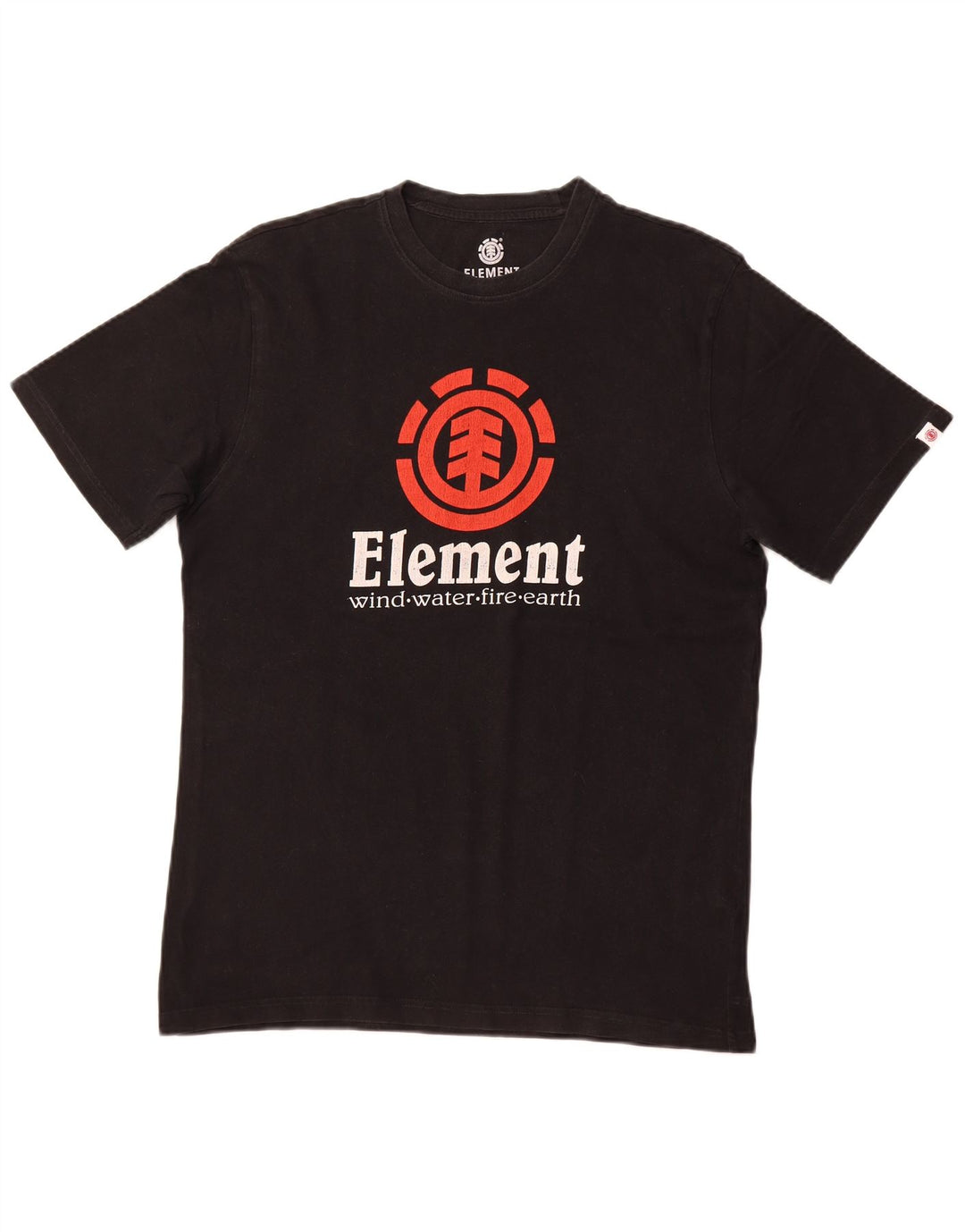 ELEMENT T-shirt grafica da uomo con vestibilità regolare, top grande in cotone nero
