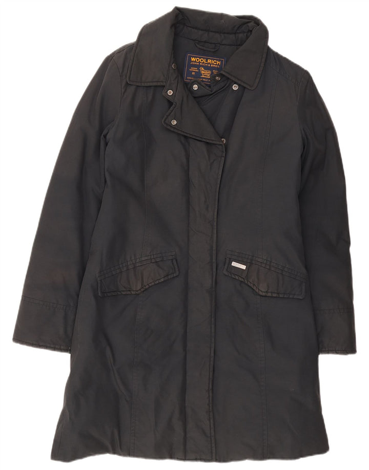 Cappotto imbottito da donna Woolrich UK 10 piccolo cotone nero
