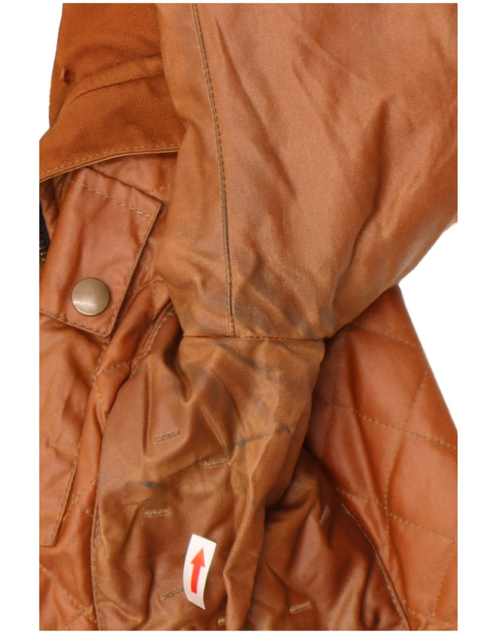 Giacca da donna trapuntata in cotone cerato Belstaff IT 46 Large Beige Cotton