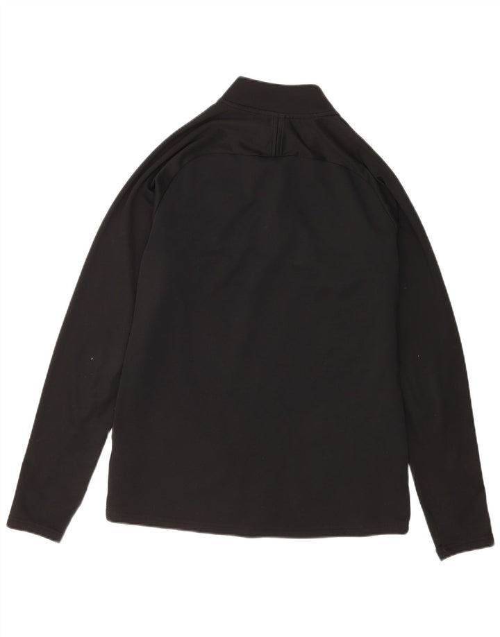 Maglia da tuta Nike Dri Fit con collo e zip da uomo, color block medio nero