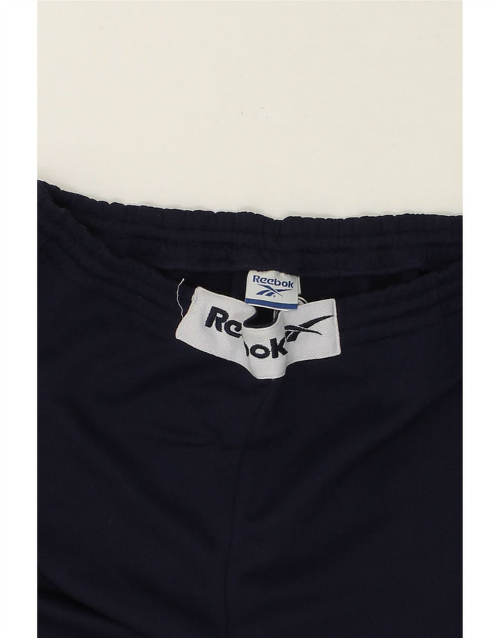 REEBOK Mens Capri Tracksuit Trousers 2XL Navy Blue Polyester Vintage Reebok and Second-Hand Reebok from Messina Hembry 
