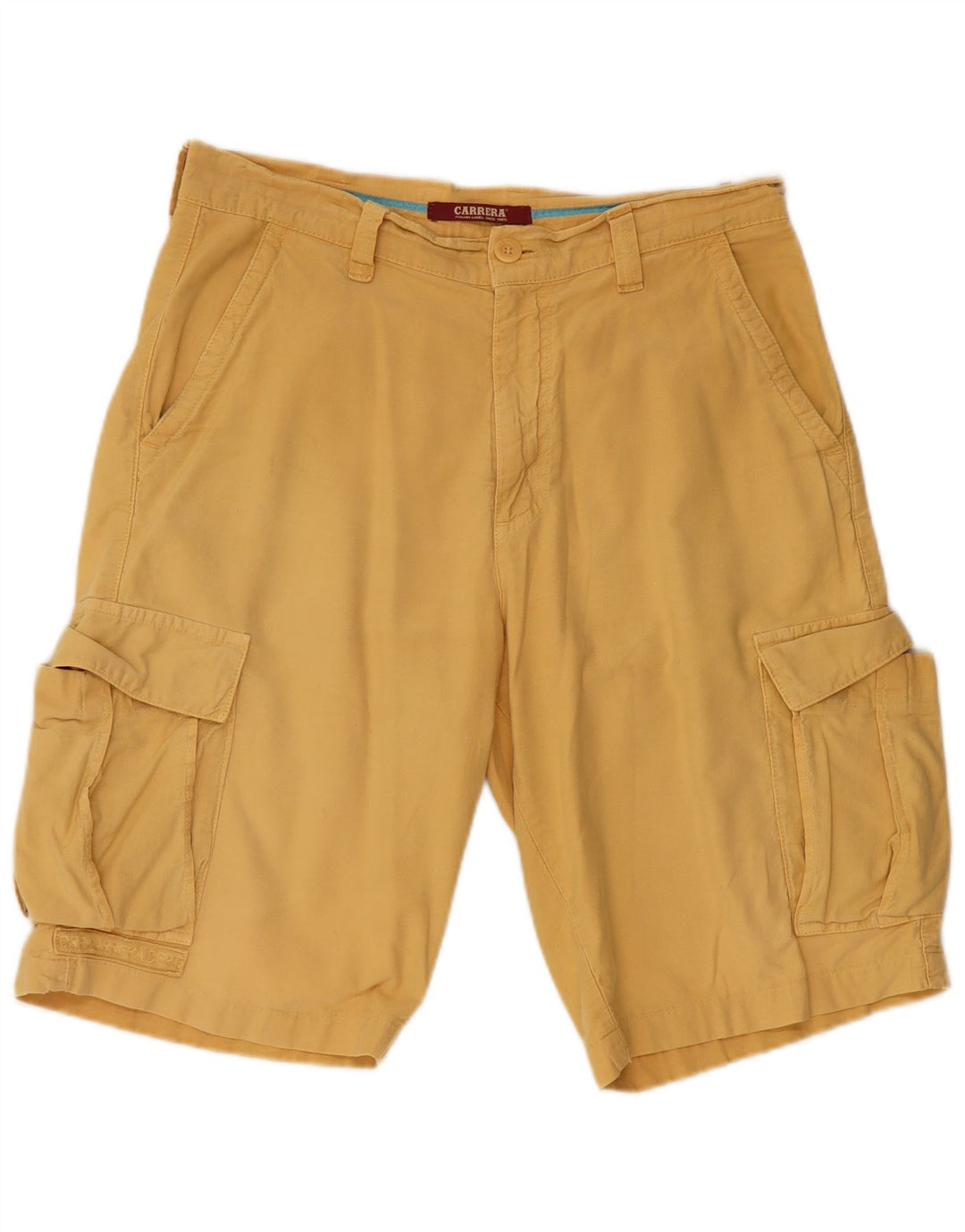 Pantaloncini cargo da uomo CARRERA IT 46 Small W31 Cotone giallo