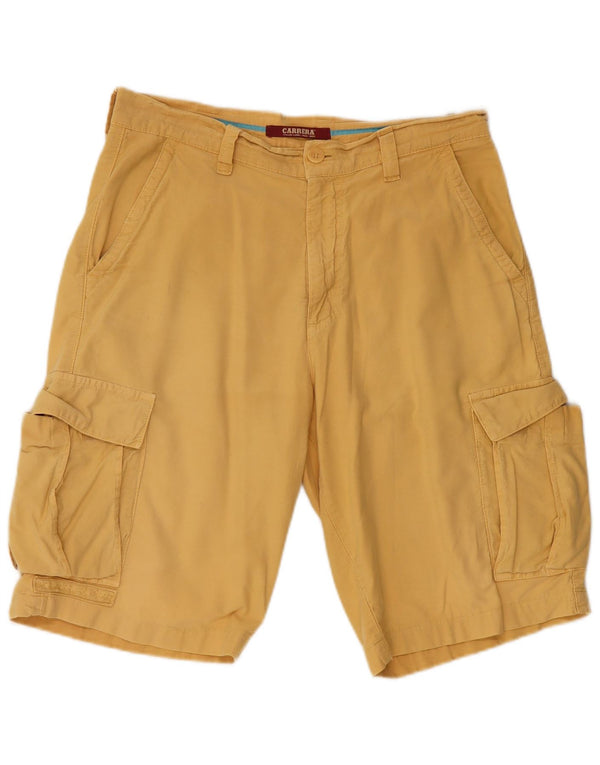 Pantaloncini cargo da uomo CARRERA IT 46 Small W31 Cotone giallo