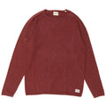 Maglione maglione girocollo da uomo Jack & Jones in cotone bordeaux medio