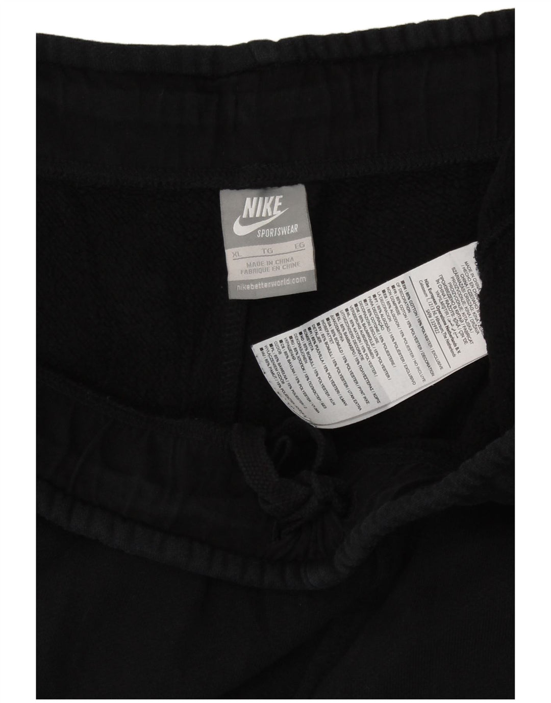 Pantaloni della tuta da donna Nike UK 18 XL cotone nero