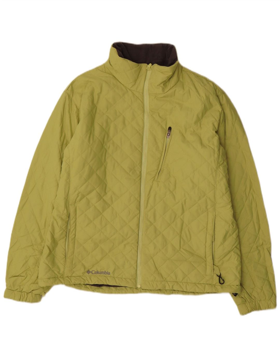 Giacca trapuntata da donna Columbia UK 18 XL verde poliestere